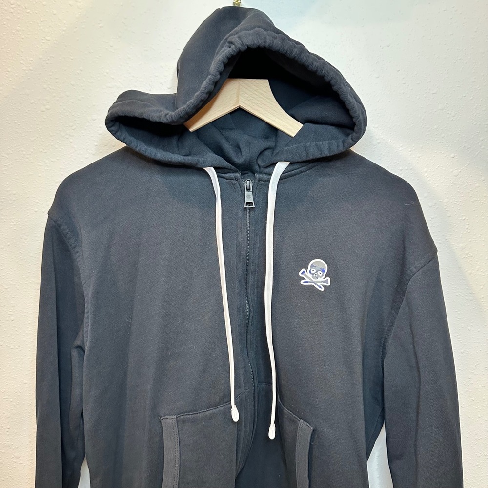 G/FORE Zip Hoodie Mens Medium Black Camo Skull Logo Golf Athleisure Sportswear - Picture 4 of 15